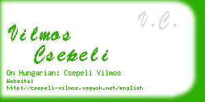 vilmos csepeli business card